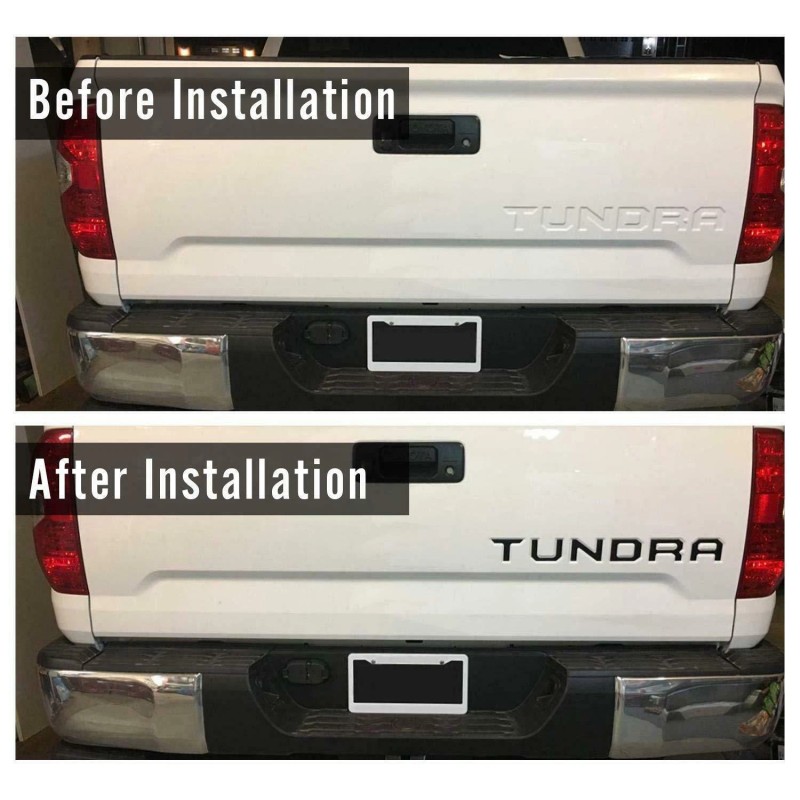 Unbranded Matte Black 3D Raised Layer Tailgate Insert Letters fits