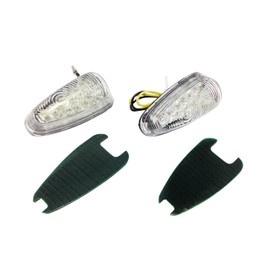 nakira Easy Installation! Paste Type LED Custom Turn Signals, Set of 2, Universal (Clear)