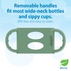 Dr. Brown's Milestones Wide-Neck Sippy Bottle with 100% Silicone Handles,