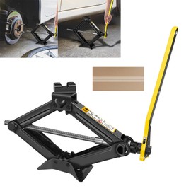 Car Jack Stands Kit 2 Ton (4,409 lbs) Vehicle Scissor Car Lift for Tire Change and Road Emergencies with Long Handle,Jack Stands with Hexagonal Head Design for Auto/SUV/MPV/Trucks