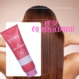 BBROSE Rose Oil Replacement 400ml – Nourishing Hair Treatment for Smooth & Shiny Finish – Strengthens & Protects All Hair Types – Non-Greasy Hydration