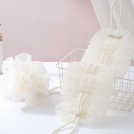 Esponja de Ducha 2 en 1 y Exfoliante Corporal con Malla 3D para Espalda