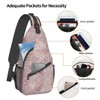 COFEIYISI Leopard Print Sling Bag for Women - Elegant Rose