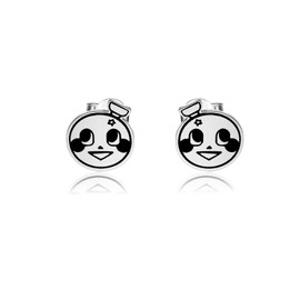 SEIRAA Video Game Inspired Stud Earrings Oh No Nice To Michi Gifts Gamer Jewelry (CircleEarr CA)