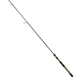 Okuma GSP-S-762L Guide Select Pro Trout Spinning Rod, 7'6" Length, 2 Piece, 2-6 lb Line Rate, 1/8-1/2 oz Lure Rate, Light Power, Black