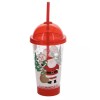 Christmas Santa Light Up Reusable Cup with Lid and Straw-18oz