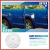 ACROPIX Chrome Plated Fuel Tank Filler Cap Cover Decoration for