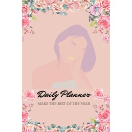 Daily planner ,2023: floral pattern journal, 6x9, 120 pages, custom design, weekly&monthly planner