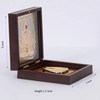 House Of Wemy Gold Plated Pocket Temple with Charan Paduka