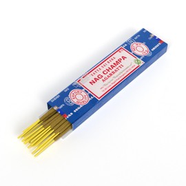 Satya Nag Champa Incense Sticks Agarbatti Incense Sticks Hand Rolled in India (6 Packs of 15 g)