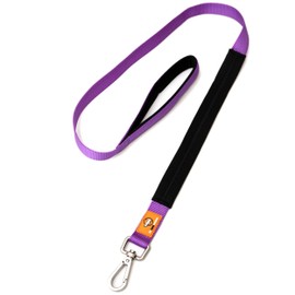 Canny Leash | Heavy Duty Dog Leash | Perfect for Small, Medium, & Large Dogs | Leash with Handle, Padded Grip & Secure Clip | Length 4ft, Width 5/8in, Purple
