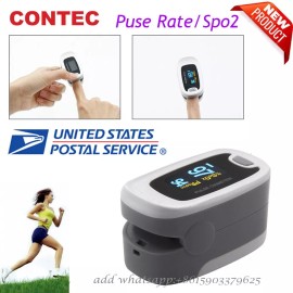 CONTEC Finger Tip Pulse Oximeter Blood Oxygen Meter Rate Monitor OLED CONTEC