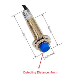 Haldzemo M12 Inductive Proximity Sensor LJ12A3-4-Z/BY Normally Open Detection Approach Switch PNP NO 3 Wire DC 6V-36V with L Type Bracket (2 Pack, PNP NO+L Type)