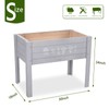 Chonsun Kids Raised Garden Bed 30 x 24 x 18