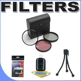 Bower 52mm 3 Piece Filter Kit for Canon DSLR 50mm, 80-200mm, 50-200mm and More Lenses BigVALUEInc Accessory Saver Filter Bundle