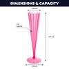 Party Essentials N51029 Hard Plastic Two Piece Champagne Flutes, 10
