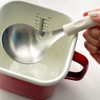 KKU-MIM Wide Head Serving Spoon with Silicon Handle, 8 inch,