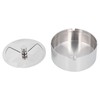 Ashtray Outdoor Thickened Stainless Steel Windproof Rotating Cover Design Finely