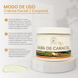 Crema Facial & Corporal De Baba De Caracol Con Filtro Solar Anti-Manchas Productos Mart Mexico 400g