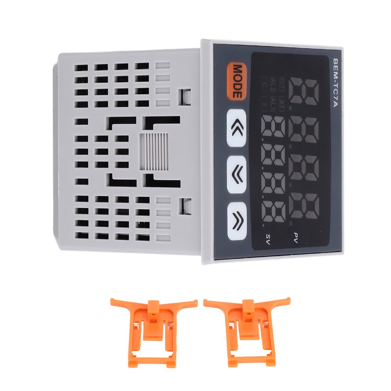 PID Temperature Controller 72x72mm Digital Display Intelligent Thermostat AC 100‑240V