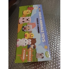 Aigybobo Learning Toys for 1,2,3 Year Old Toddlers, 20Pcs Farm Animals Barn Toy Montes...