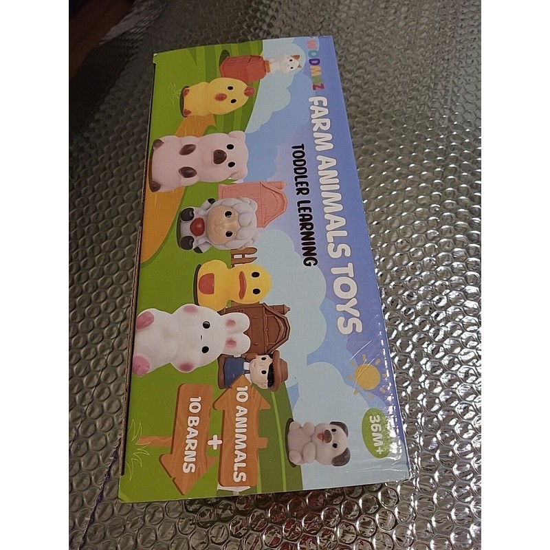 Aigybobo Learning Toys for 1,2,3 Year Old Toddlers, 20Pcs Farm