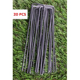IME Garden Staples U Shaped Ground Anchors Stakes Pegs Pins Spikes for Securing Lawn Farm Sod Barrier Landscape Grass Fabric Netting, More Applications 15CM