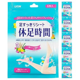 Kyusoku Jikan Cooling Sheets (6 Sheets) / 휴족 시간 쿨링 시트 6매입