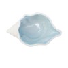Nicerity Ceramic Jewelry Tray Conch Shape Aqua Shell Trinket Dish