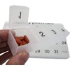 31 compartments, 1 per Day, 4 Week Monthly Pill Organizer