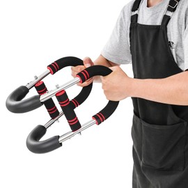 Twister Arm Trainer, Adjustable Chest Workout Equipment, U-Shaped Double Springs Power Twister Bar, Portable Detachable Home Fitness Equipment for Home & Gym.