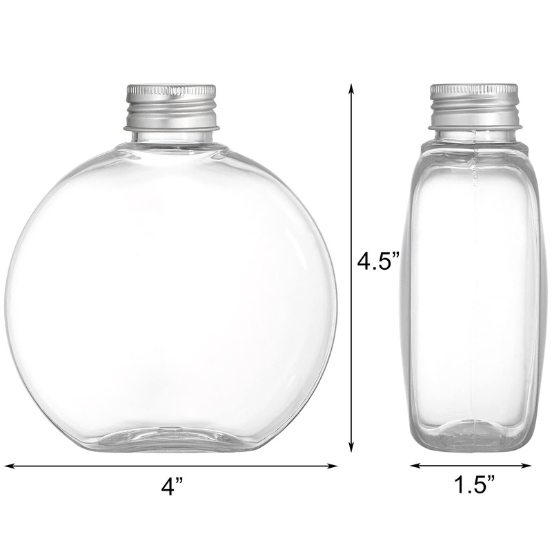Elsjoy 24 Pack 10 Oz Plastic Bottles With Caps, Small