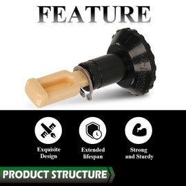 LQI Idle Adjustment Knob, Screw and Retainer Clip Compatible with Johnson Evinrude OMC Motors Fit 1974-1985 9.9HP & 15HP Models 0387272, 387272, 0766451