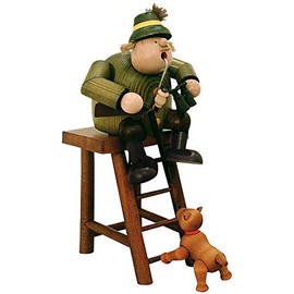 KWO Olbernhau 21568 Incense Smoker Hunter on High Seat 27 cm