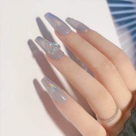 e-World Aurora Laser Nail Sticker Nail Art Gel Nail / e세상 오로라 레이저 네일스티커 네일아트 젤네일