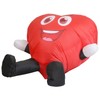 RHYTHMARTS Inflatable Red Love Heart Costume Inflatable Costume Red Inflatable
