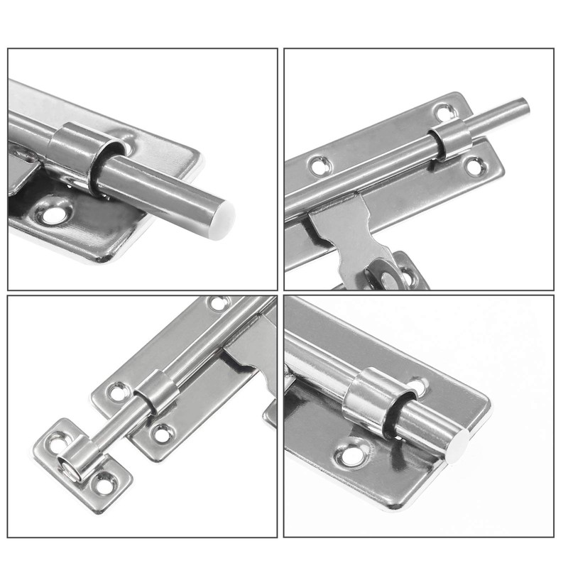 LDEXIN 2 Pcs Sliding Bolt Latch Lock, 7 Inch Heavy