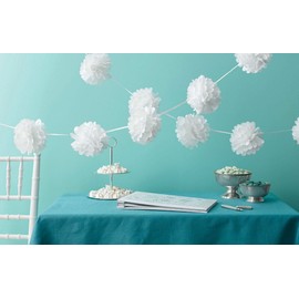 Paper Flowers, Paper Pom Poms, 7.9 inches (20 cm), White (Pure White) (5 pcs or 10 pcs or 20 pieces) / Birthday Wedding After-party Party Event Decoration Decoration Decor Decor / (10 pcs set)