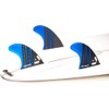 DORSAL Surfboard Fins Thruster 3 Set Future Compatible Medium Blue
