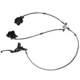 Unbranded Front Hand Hydraulic Twin Brake Caliper & Pad for Go Kart ATV Quad Golf Cart