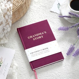 Grandma's Life Story Journal, Grandma Book To Fill Out, Heirloom Books for Grandparents, Meaningful Keepsake Gifts from Granddaughter Grandson for Mother's Day, Birthday, Christmas (Grandma RoseRed)