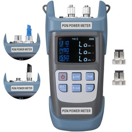 Handheld PON Optical Power Meter PON Optical Power Network Detection Online Testing Port Optical Cable PON Power Meter Testing Tool (A-330U) SCUPC FCUPC Interface