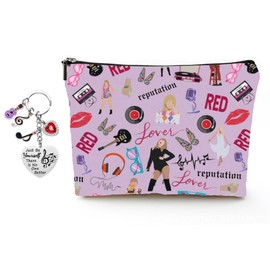 TTPSRY Cosmetic Bag Women's Travel Toiletry Bag Makeup Bag Travel Wash Bag Cord Makeup Organiser Portable Travel Cosmetic Bags with Cosmetic Brush Gifts Suitable for Women Girls, White (white A)