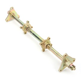 Rear Axle Assembly Kit, Steel Rear Axle Assembly Kit with Sprocket Hub Flange Replacement for ATV 50cc-110cc