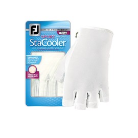 FootJoy Women's StaCooler Sport Golf Glove, White Small, Worn on Right Hand