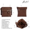 Mabel Womens Messenger Cross-Body Shoulder Bag With Silver or Gold