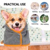 Dog Bathrobe Drying Coat, Microfibre Fast Absorbent Bath Towel With