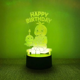 BIRBANN Five Nights at Freddy's, Touch Control Nachtlichter für Schlafzimmer Dekoration, 7 Farben mit Touch-Funktion, geeignet für Weihnachten, Geburtstag, Party Geschenke