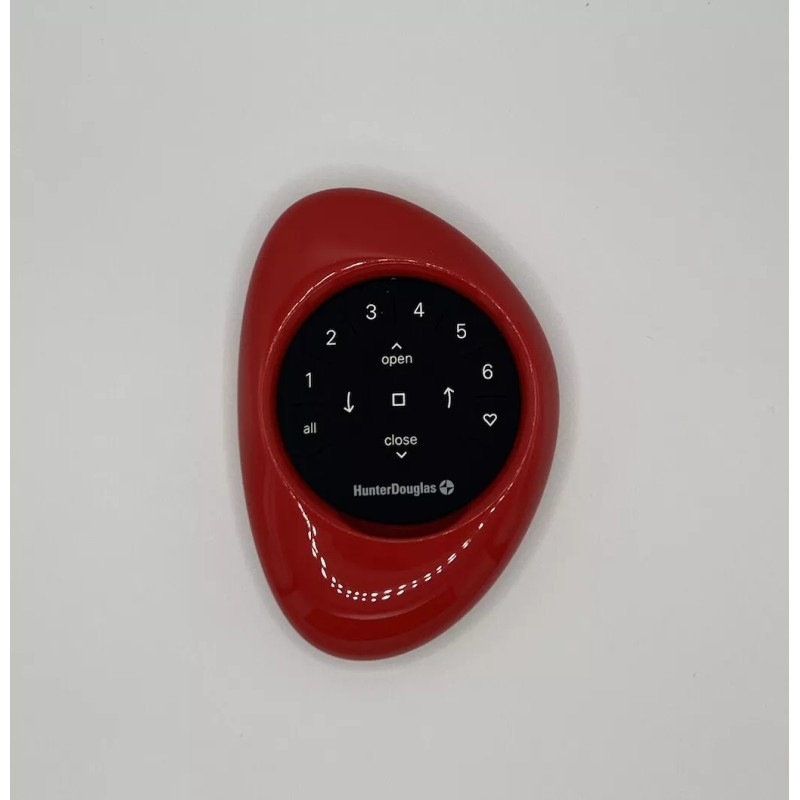 Hunter Douglas Pebble Poppy Red (NEW) Pebble Only—Powerview Remote Holder