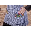 Cuitáxi Traditional Mexican apron for women with pockets beautiful flower